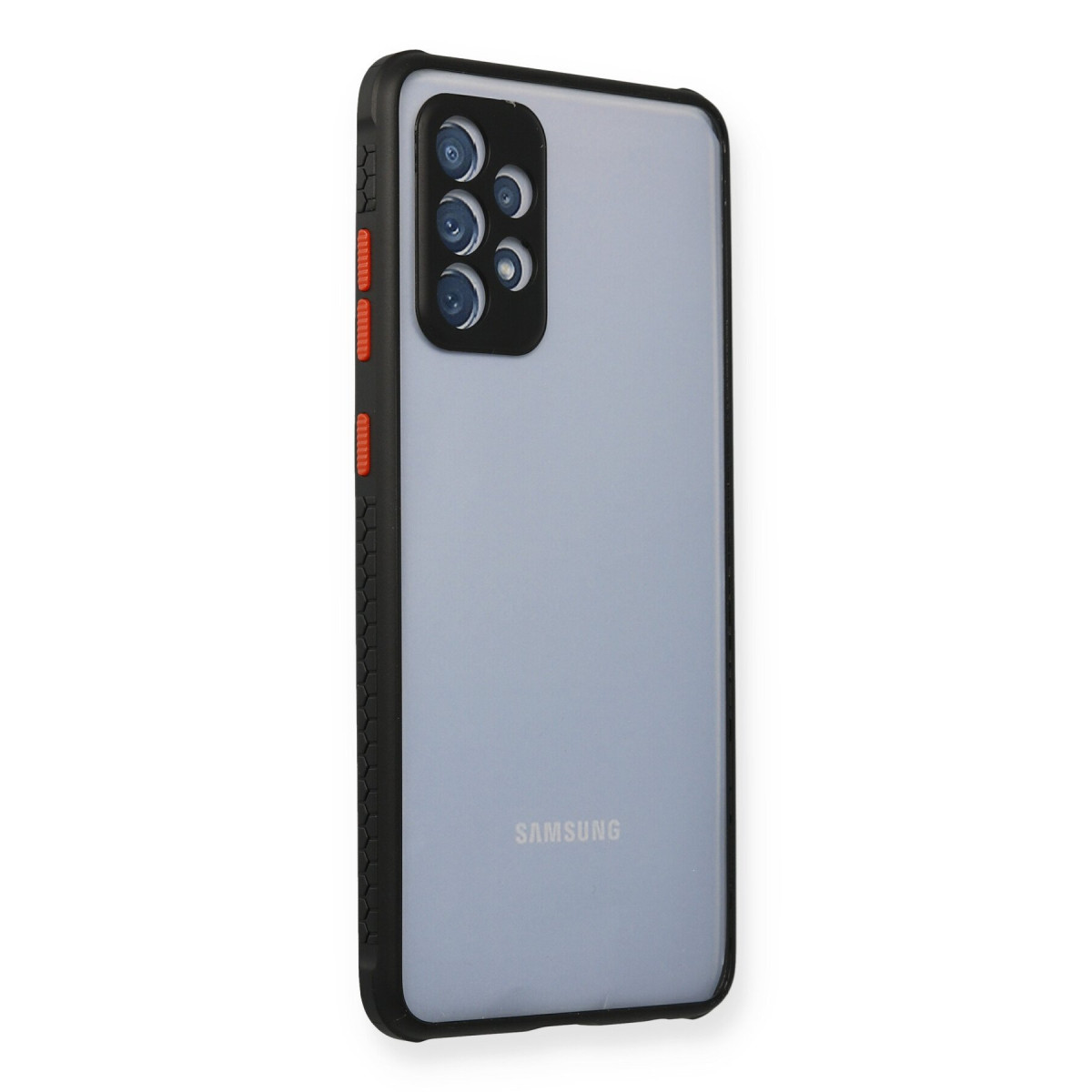 Newface Samsung Galaxy A72 Kılıf Miami Şeffaf Silikon - Siyah — görsel 7