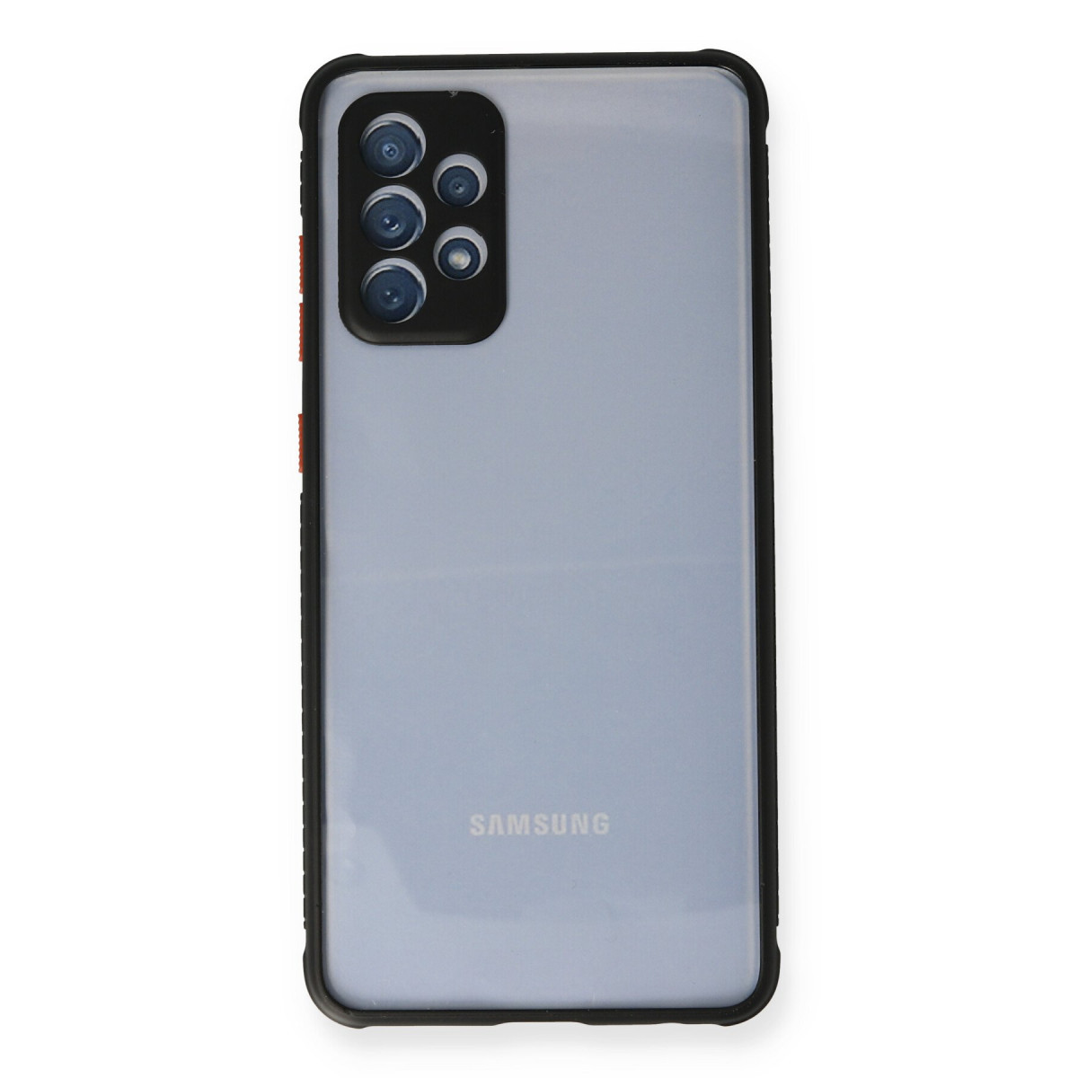 Newface Samsung Galaxy A72 Kılıf Miami Şeffaf Silikon - Siyah — görsel 8