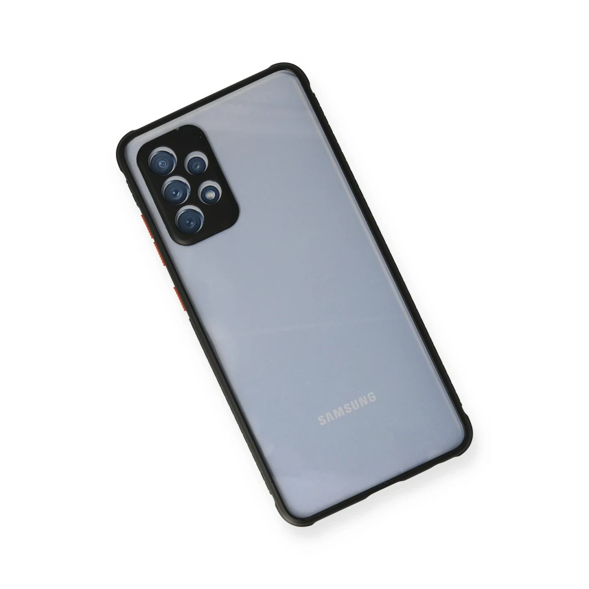 Newface Samsung Galaxy A72 Kılıf Miami Şeffaf Silikon - Siyah — görsel 6