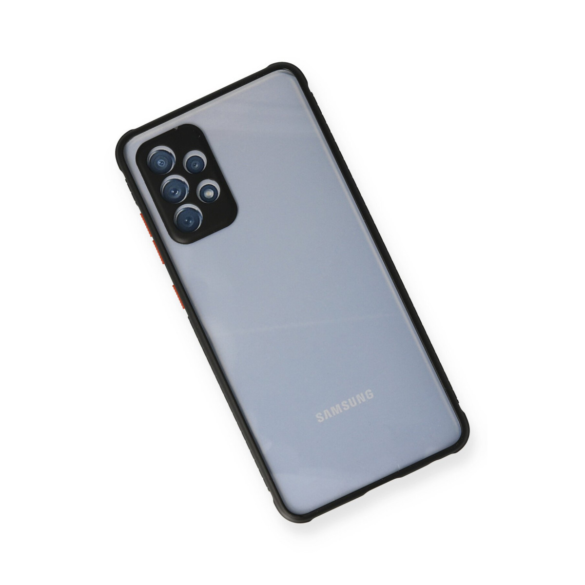 Newface Samsung Galaxy A72 Kılıf Miami Şeffaf Silikon - Siyah — görsel 9