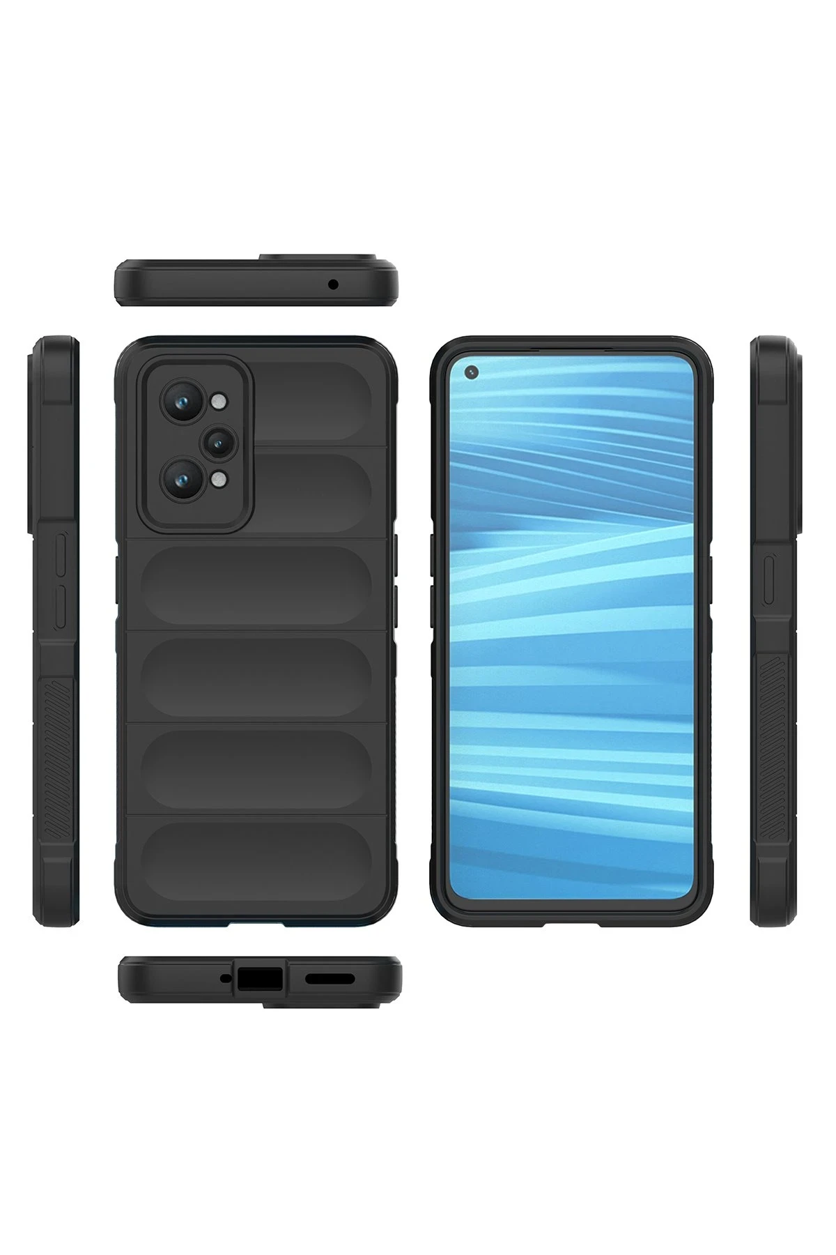 Newface Realme GT2 5G Kılıf Optimum Silikon - Siyah — görsel 3