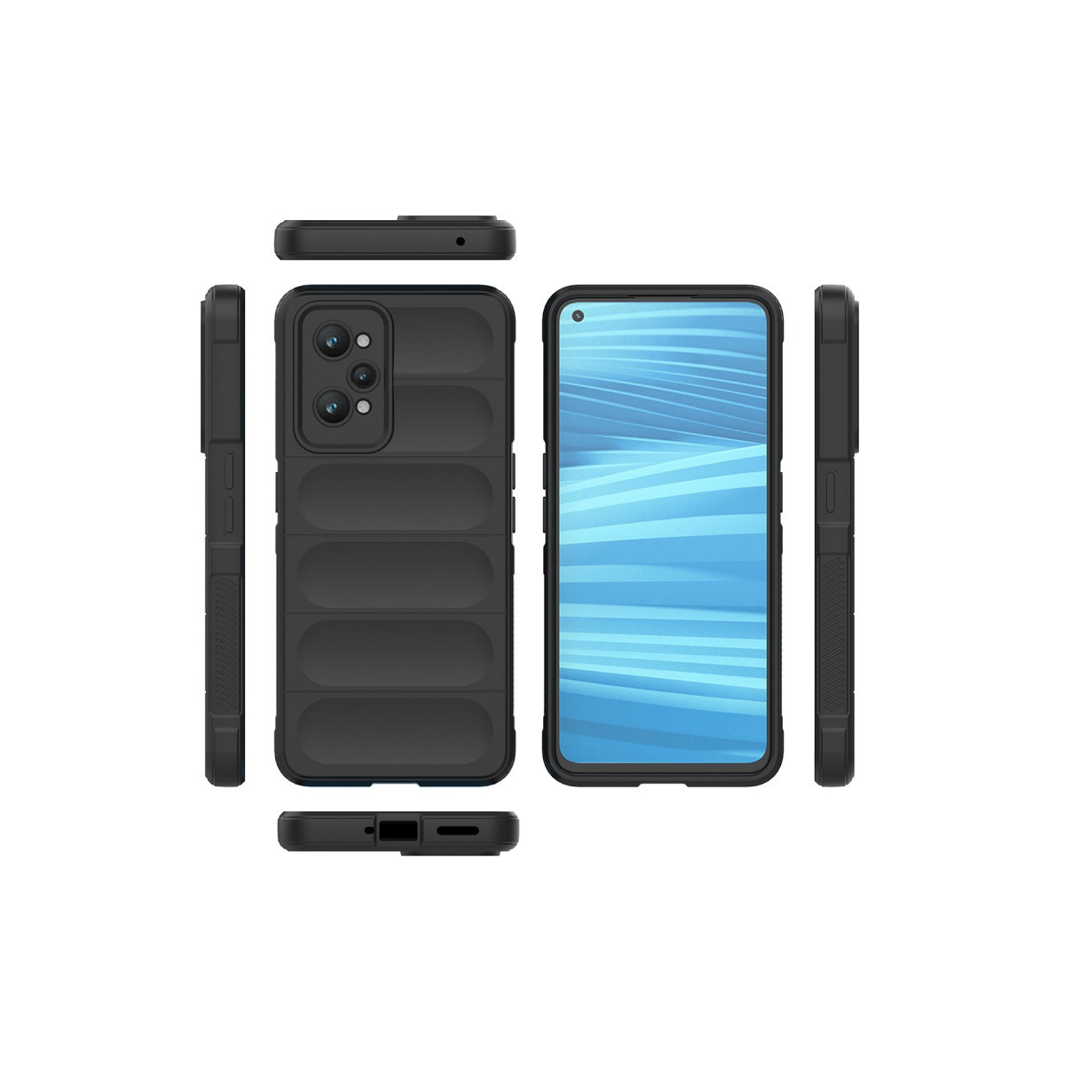 Newface Realme GT2 5G Kılıf Optimum Silikon - Siyah — görsel 11