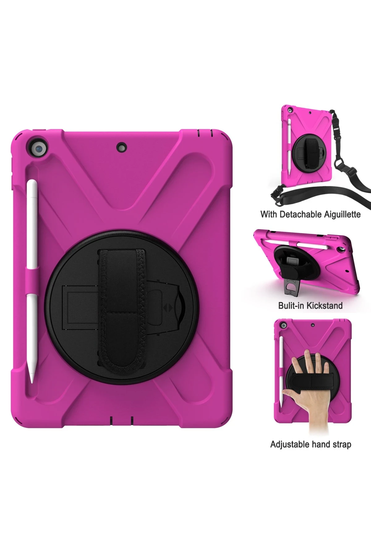 Newface iPad 5 Air 9.7 Kılıf Amazing Tablet Kapak - Pembe