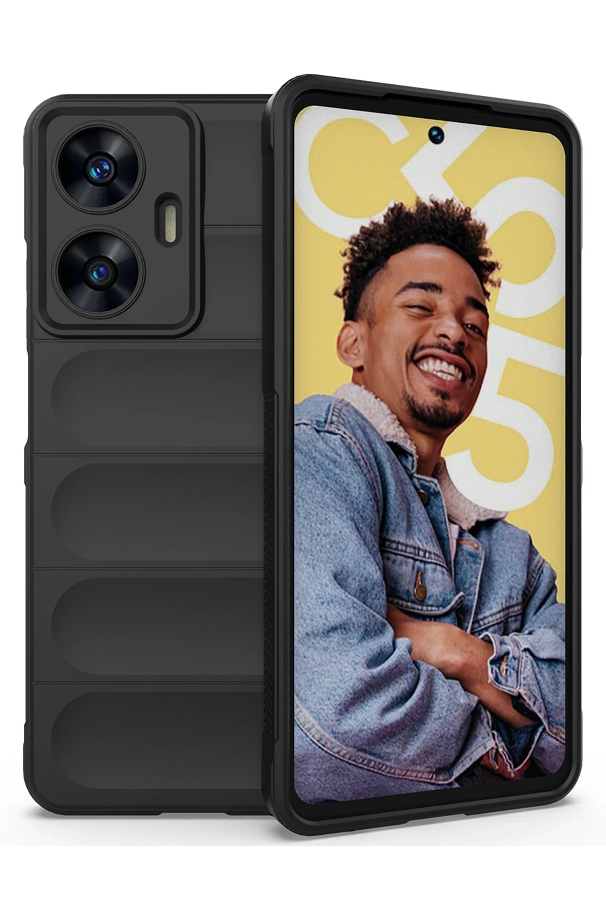Newface Realme C55 Kılıf Optimum Silikon - Siyah