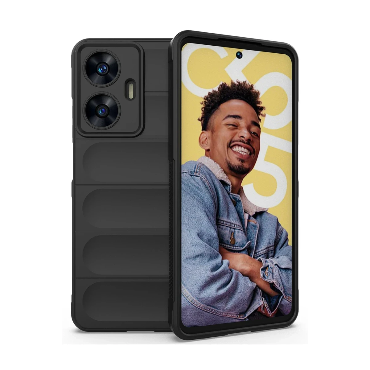 Newface Realme C55 Kılıf Optimum Silikon - Siyah — görsel 6