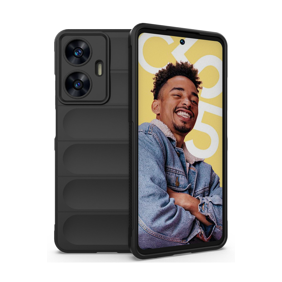 Newface Realme C55 Kılıf Optimum Silikon - Siyah — görsel 11
