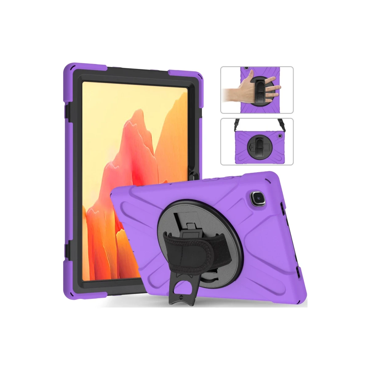 Samsung Galaxy T500 Tab A7 10.4 Kılıf Amazing Tablet Kapak - Mor