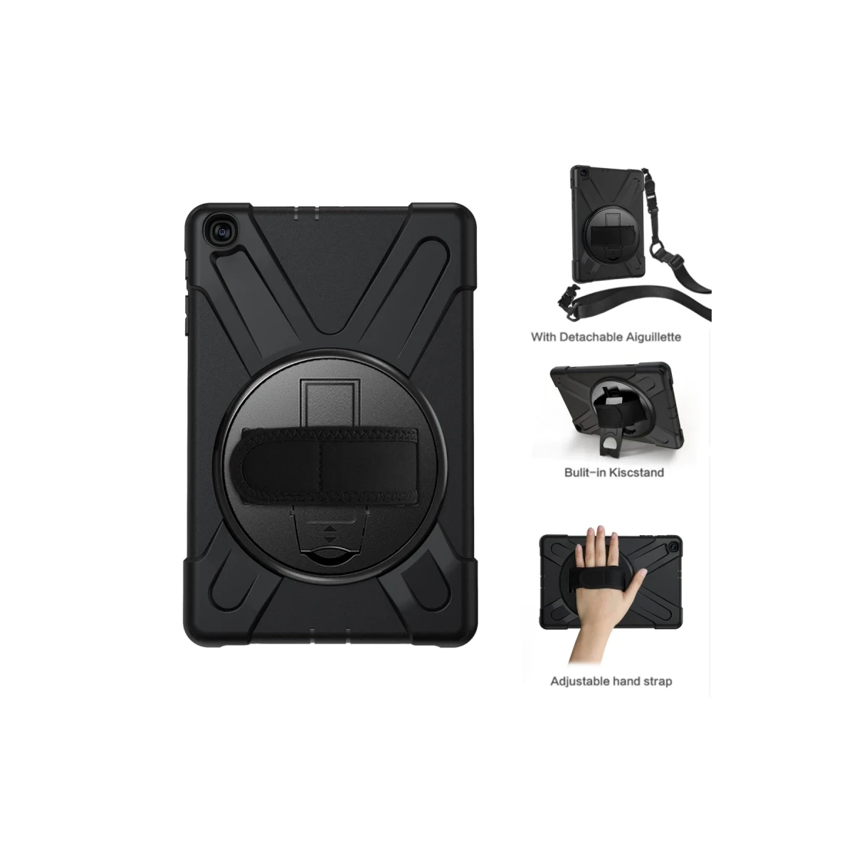 Newface Samsung Galaxy T510 Tab A 10.1 Kılıf Amazing Tablet Kapak - Siyah — görsel 5