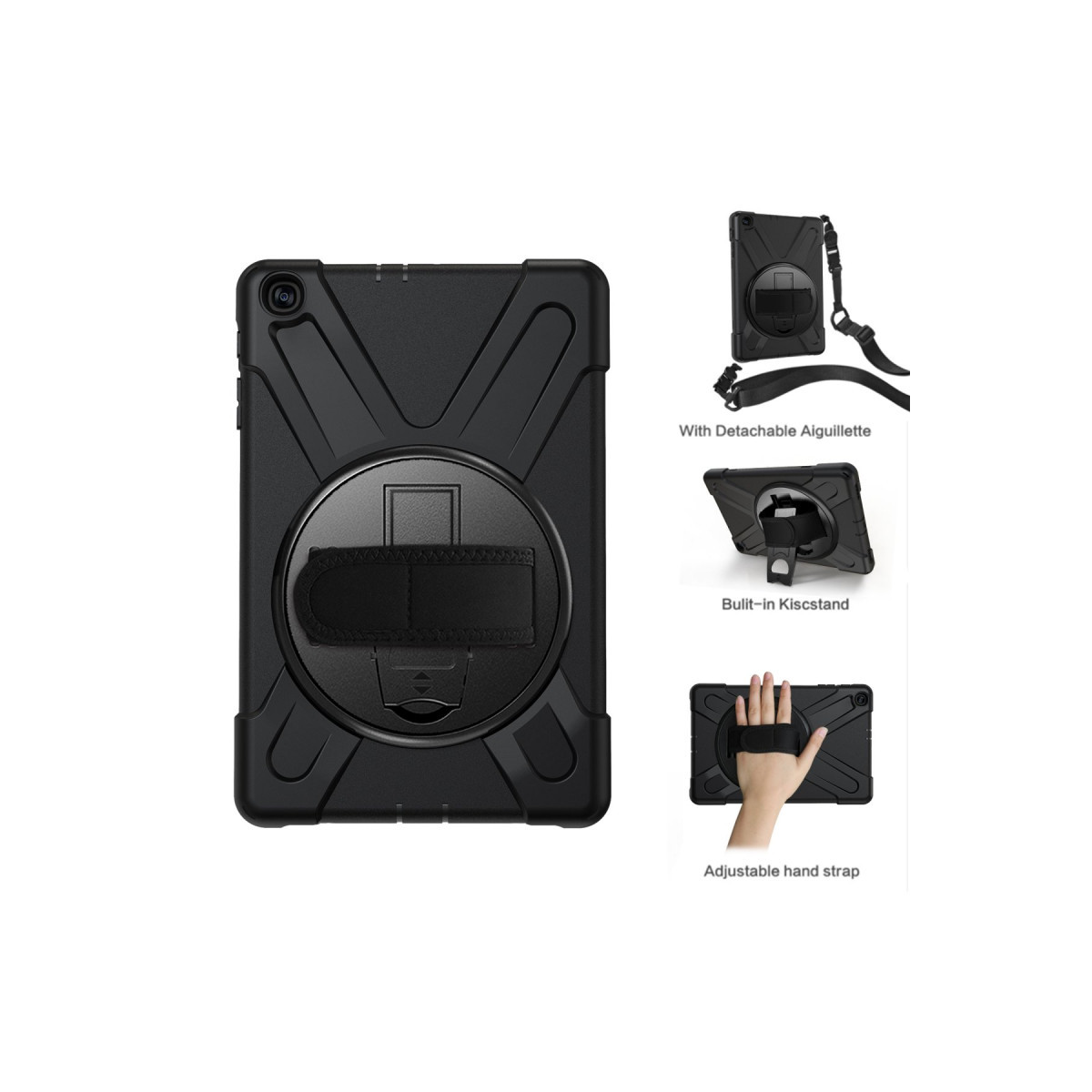 Newface Samsung Galaxy T510 Tab A 10.1 Kılıf Amazing Tablet Kapak - Siyah — görsel 9