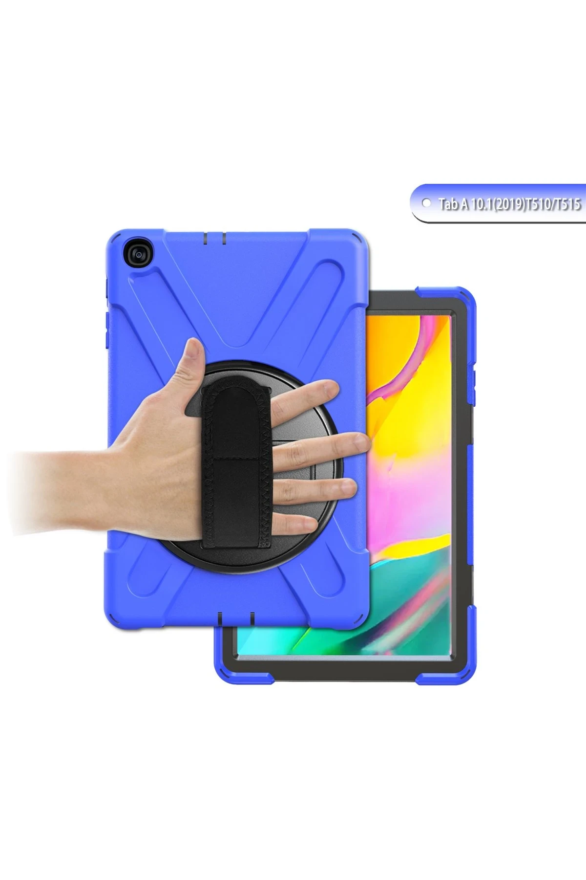 Newface Samsung Galaxy T510 Tab A 10.1 Kılıf Amazing Tablet Kapak - Mavi