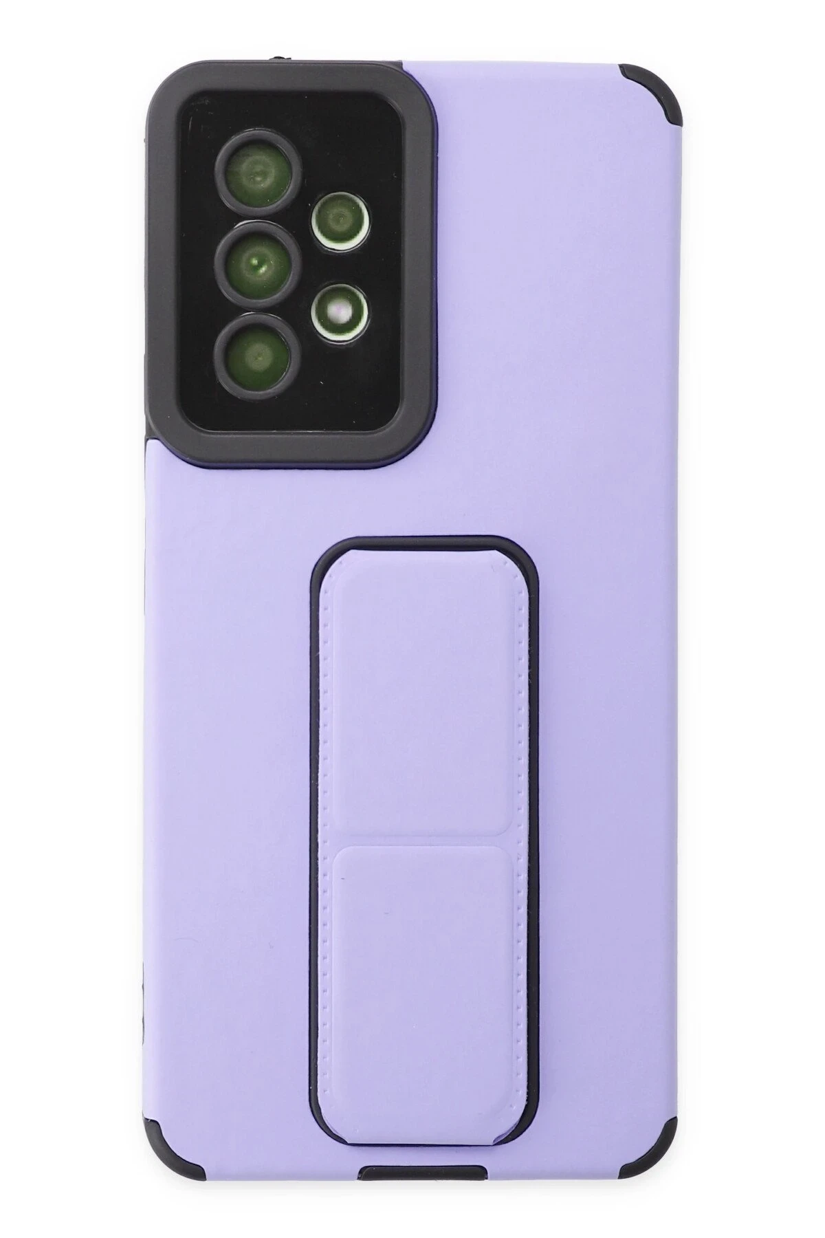 Newface Samsung Galaxy A53 5G Kılıf Mega Standlı Silikon - Lila