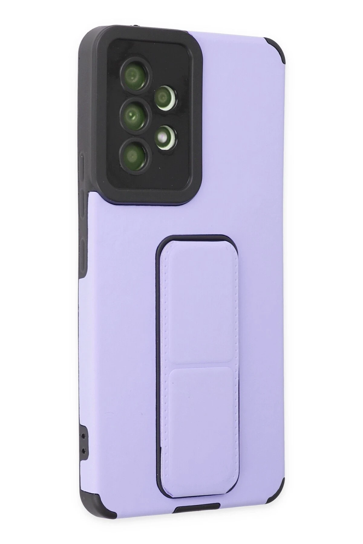 Newface Samsung Galaxy A53 5G Kılıf Mega Standlı Silikon - Lila