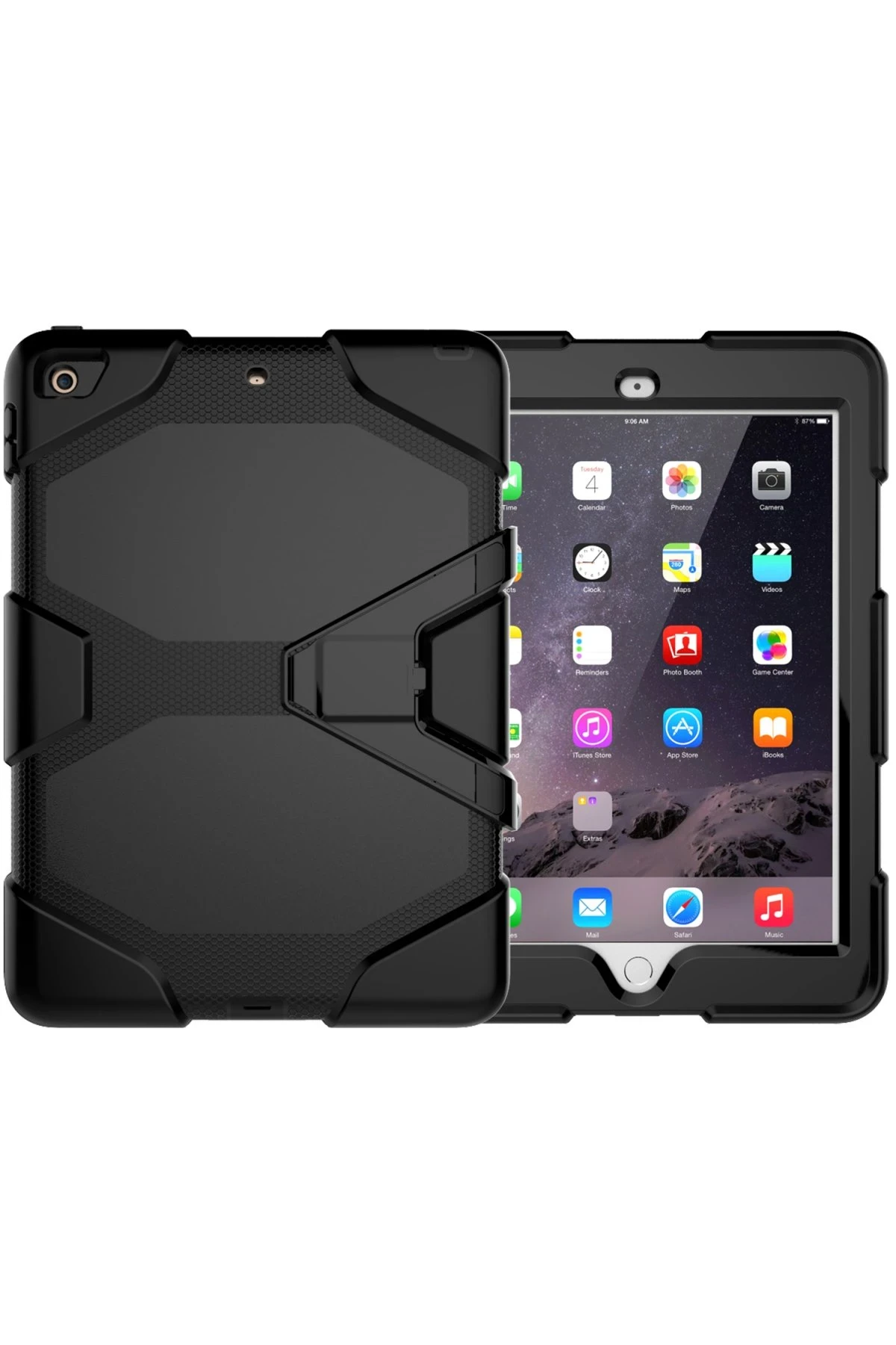 Newface Apple iPad 5 Air 9.7 Kılıf Griffin Tablet Kapak - Siyah