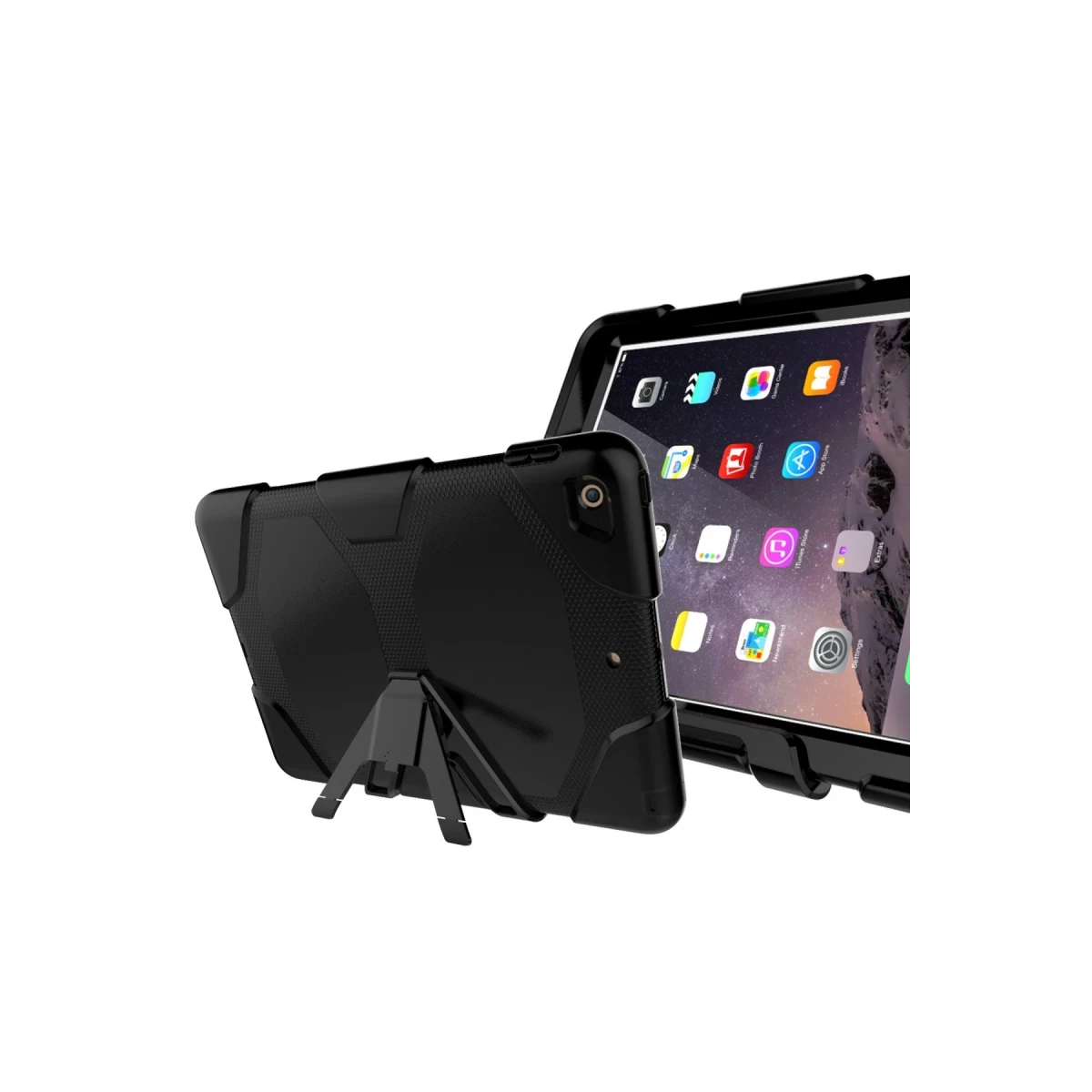 Newface Apple iPad 5 Air 9.7 Kılıf Griffin Tablet Kapak - Siyah — görsel 10