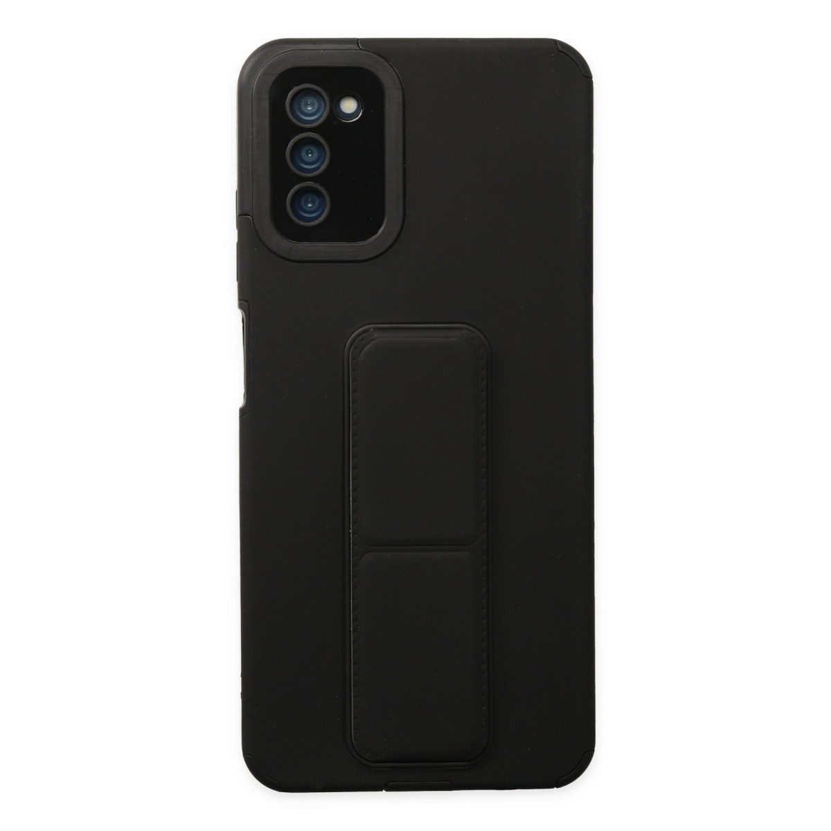 Newface Samsung Galaxy A03S Kılıf Mega Standlı Silikon - Siyah — görsel 9