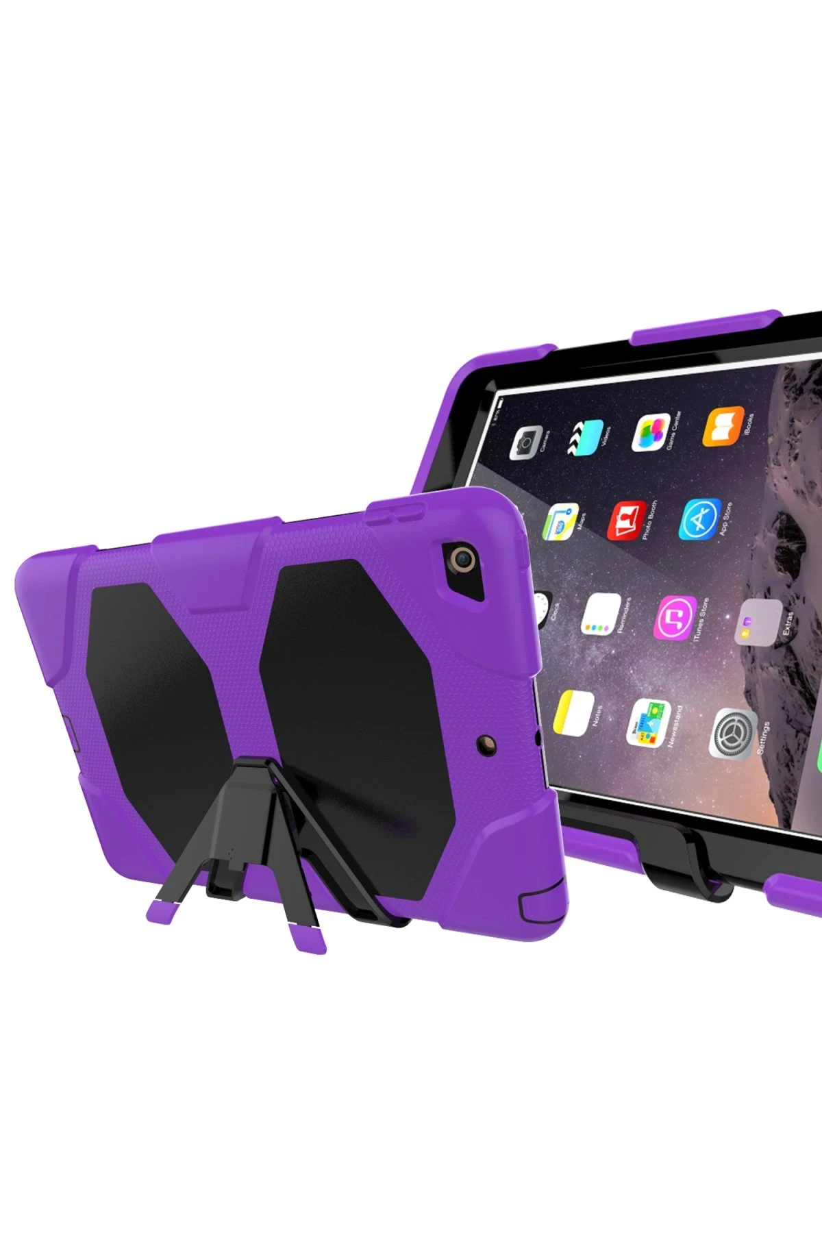 Newface iPad 5 Air 9.7 Kılıf Griffin Tablet Kapak - Mor