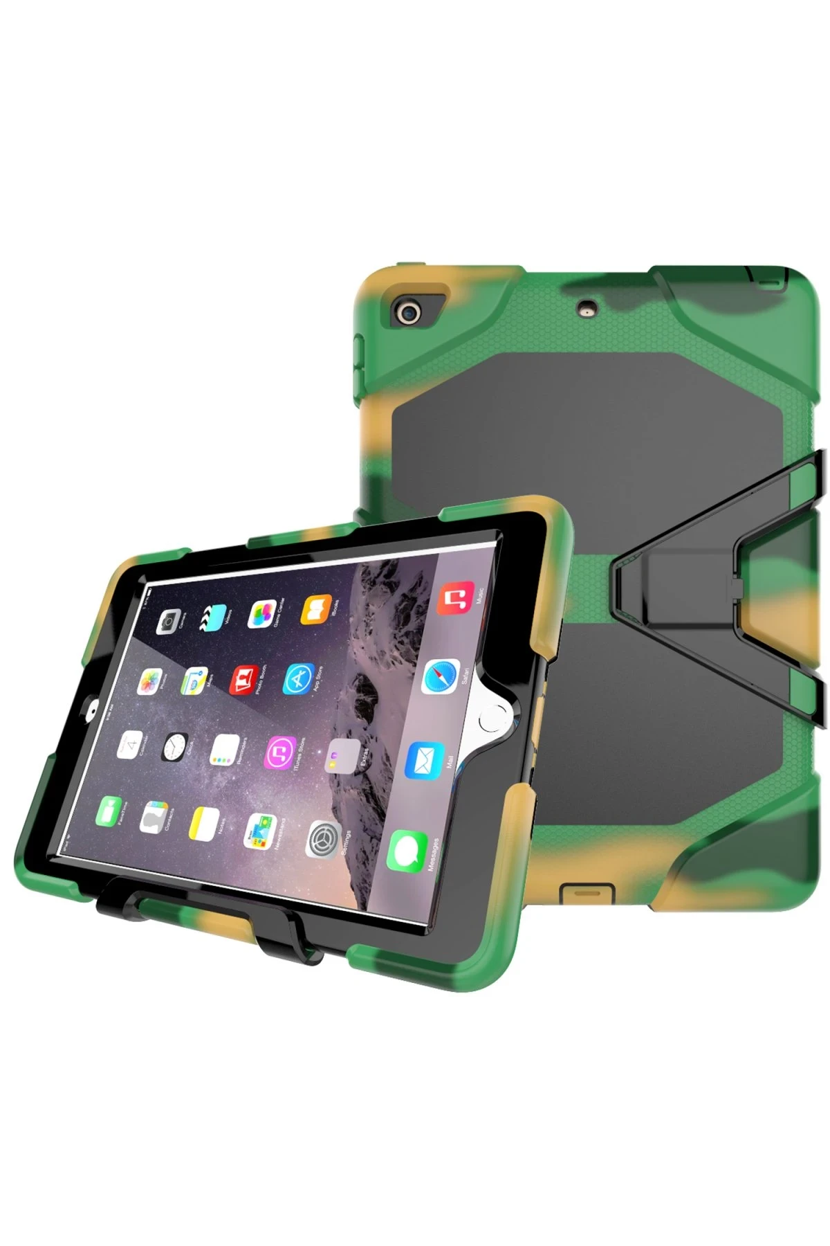 Newface iPad 5 Air 9.7 Kılıf Griffin Tablet Kapak - Kamuflaj