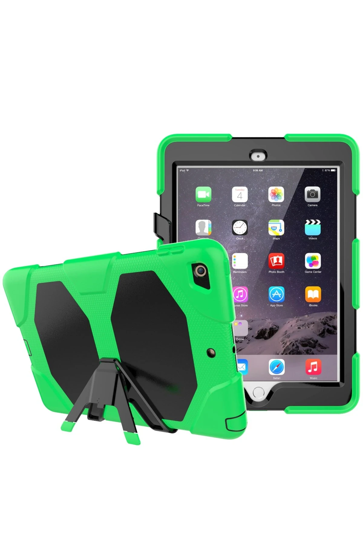Newface iPad 5 Air 9.7 Kılıf Griffin Tablet Kapak - Yeşil
