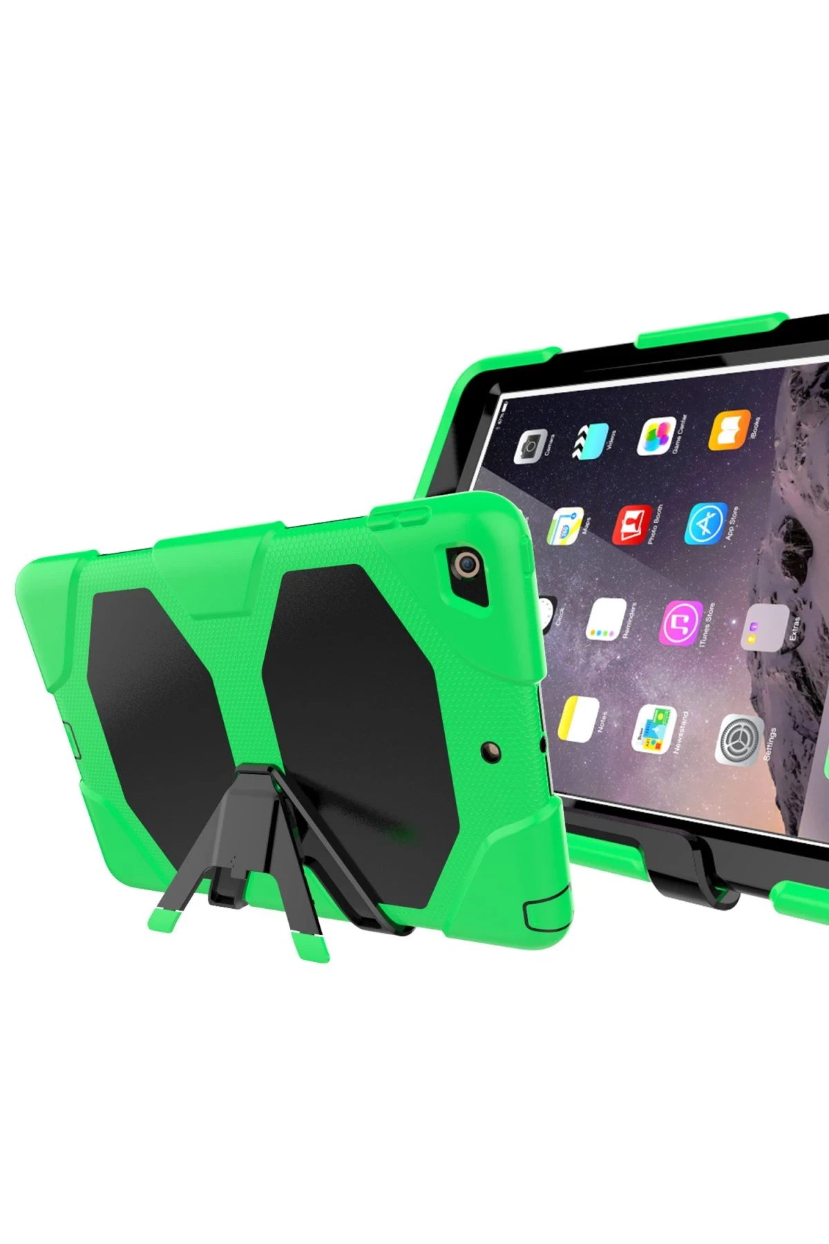 Newface iPad 5 Air 9.7 Kılıf Griffin Tablet Kapak - Yeşil