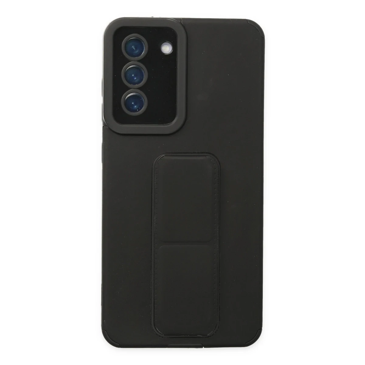 Newface Samsung Galaxy S21 FE Kılıf Mega Standlı Silikon - Siyah — görsel 5
