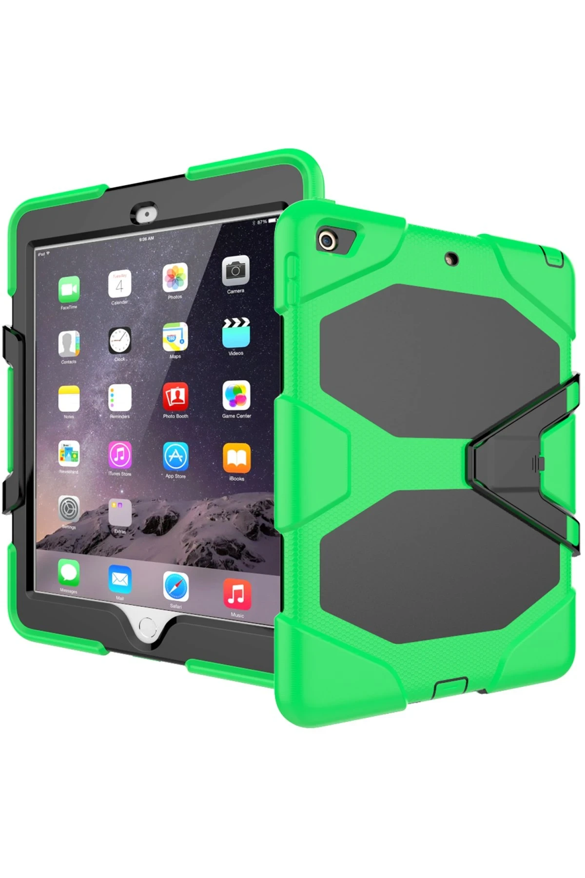 Newface iPad 5 Air 9.7 Kılıf Griffin Tablet Kapak - Yeşil