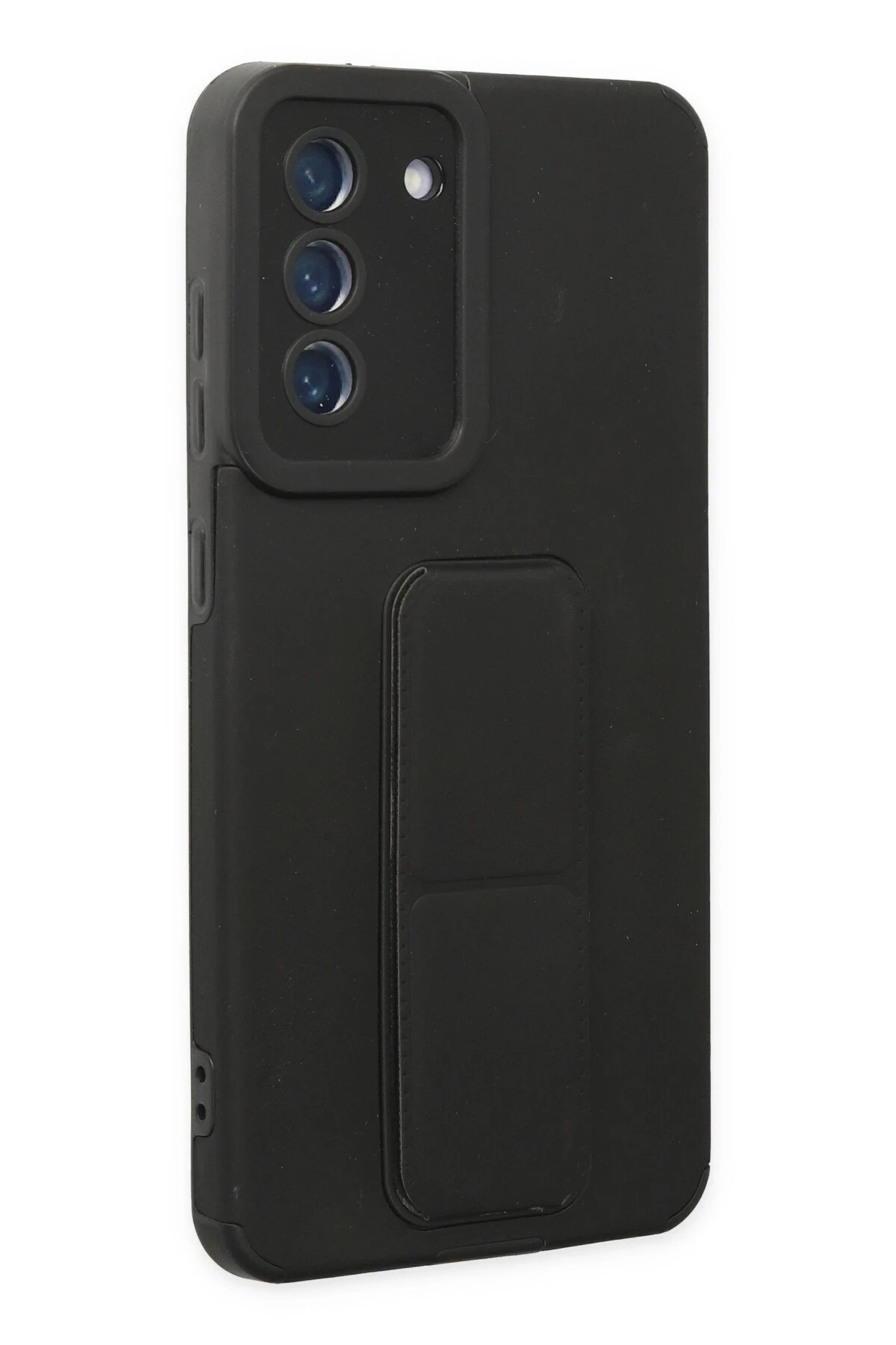 Newface Samsung Galaxy S21 FE Kılıf Mega Standlı Silikon - Siyah — görsel 2