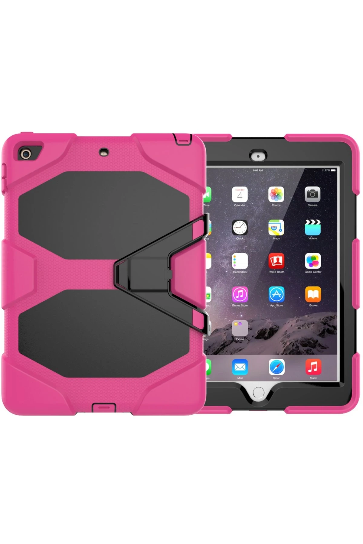 Newface iPad 5 Air 9.7 Kılıf Griffin Tablet Kapak - Pembe