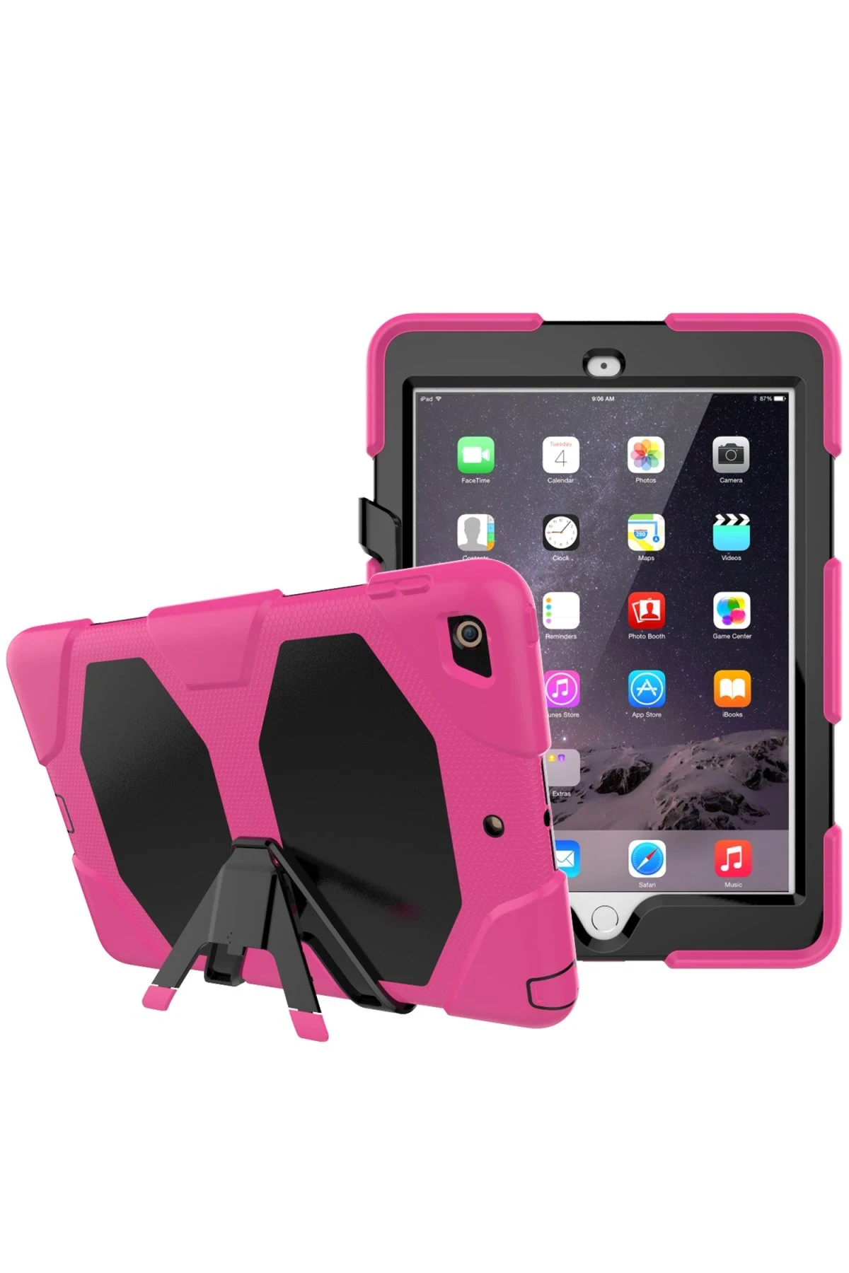 Newface iPad 5 Air 9.7 Kılıf Griffin Tablet Kapak - Pembe
