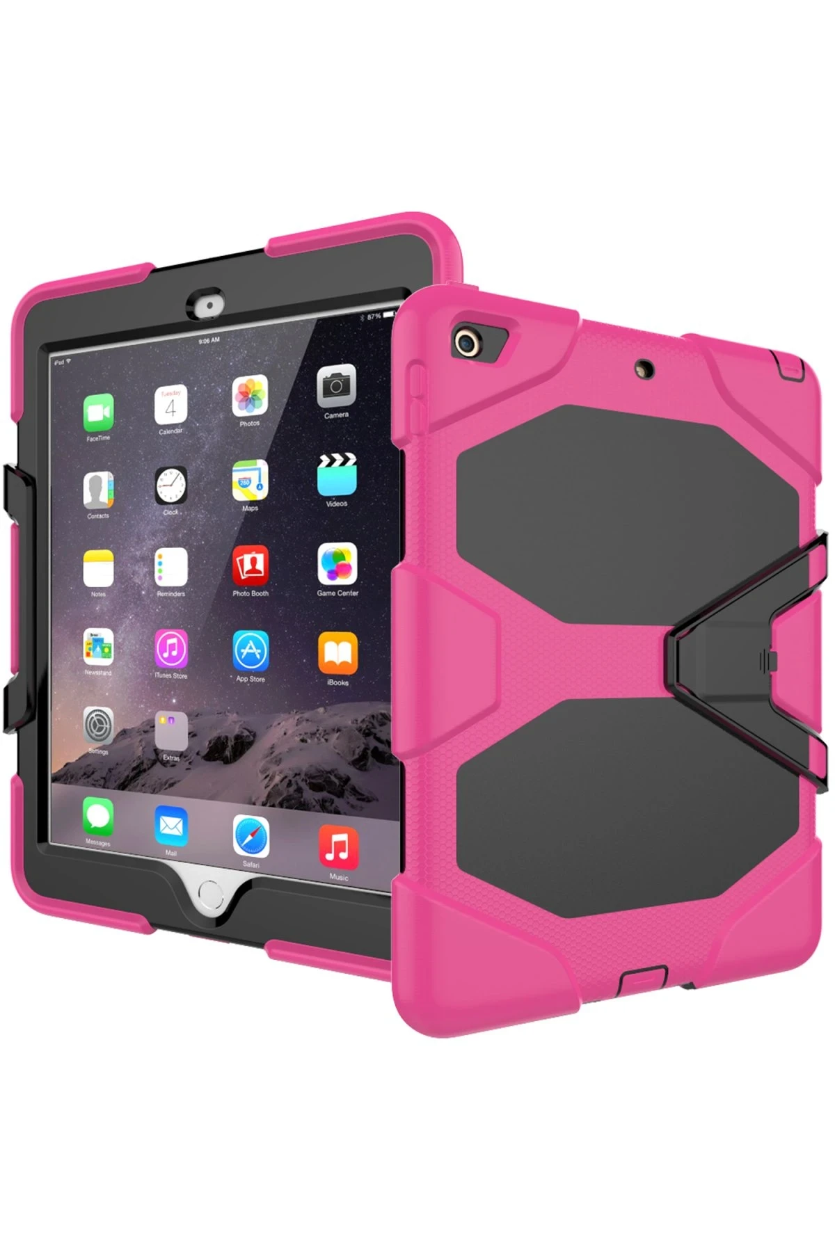 Newface iPad 5 Air 9.7 Kılıf Griffin Tablet Kapak - Pembe