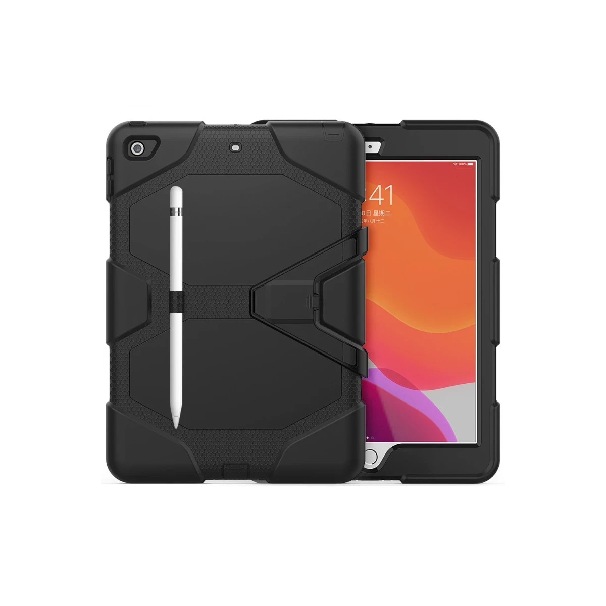 Newface Apple iPad 10.2 (7.nesil) Kılıf Griffin Tablet Kapak - Siyah — görsel 7