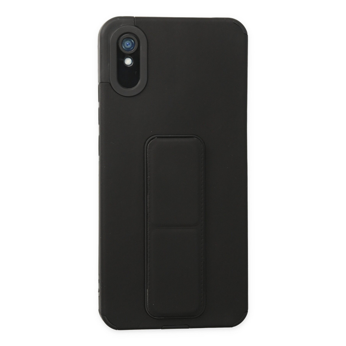 Newface Xiaomi Redmi 9A Kılıf Mega Standlı Silikon - Siyah — görsel 9