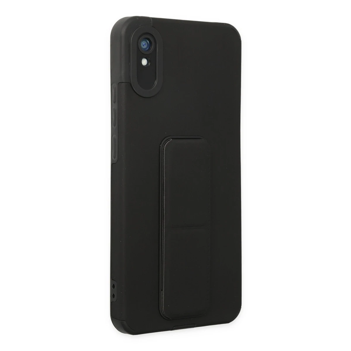 Newface Xiaomi Redmi 9A Kılıf Mega Standlı Silikon - Siyah — görsel 6
