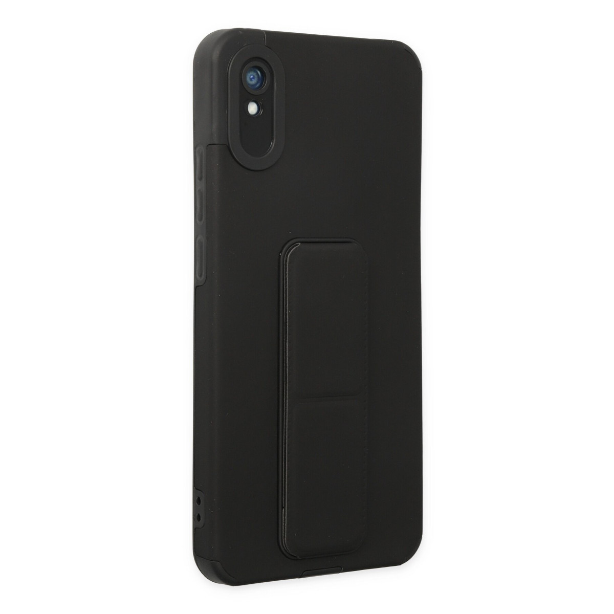 Newface Xiaomi Redmi 9A Kılıf Mega Standlı Silikon - Siyah — görsel 10