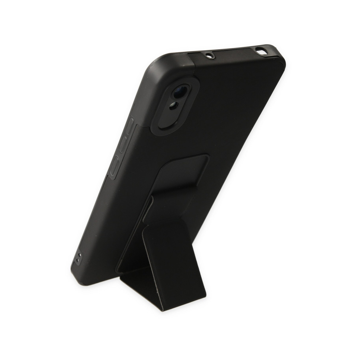 Newface Xiaomi Redmi 9A Kılıf Mega Standlı Silikon - Siyah — görsel 11
