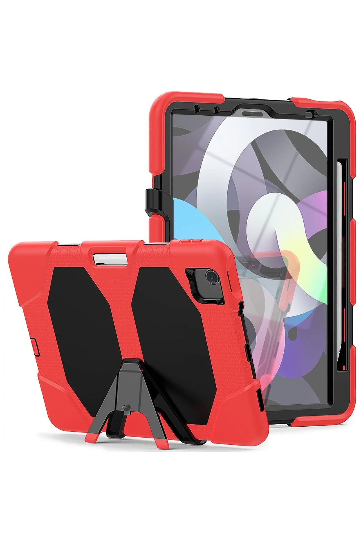 Newface iPad Pro 11 (2020) Kılıf Griffin Tablet Kapak - Kırmızı