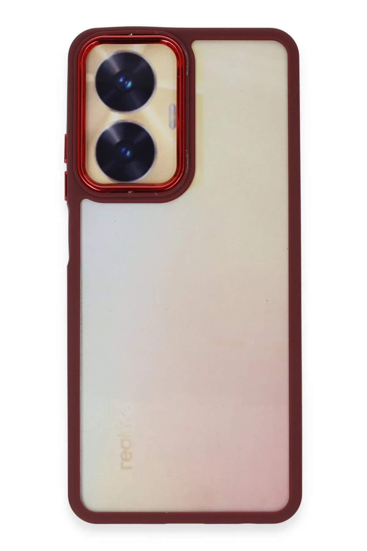 Newface Realme C55 Kılıf Dora Kapak - Kırmızı