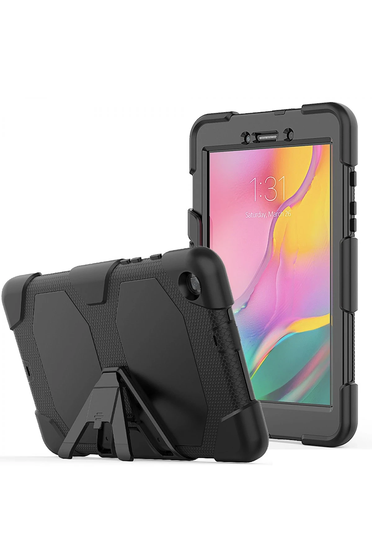 Newface Samsung Galaxy T290 Tab A 8 Kılıf Griffin Tablet Kapak - Siyah