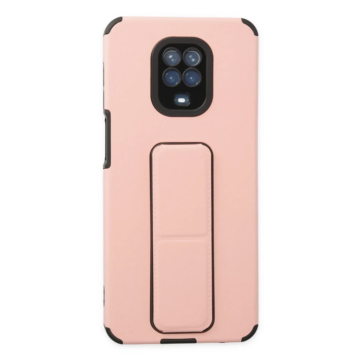 Newface Xiaomi Redmi Note 9 Pro Kılıf Mega Standlı Silikon - Pudra — görsel 5