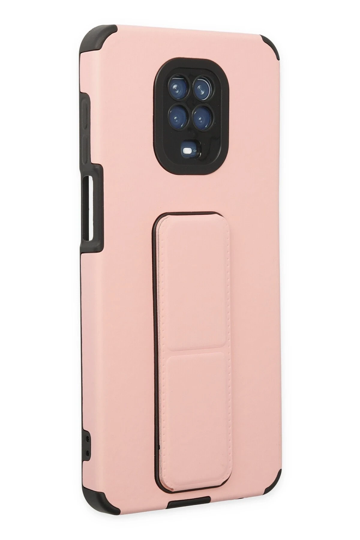 Newface Xiaomi Redmi Note 9 Pro Kılıf Mega Standlı Silikon - Pudra — görsel 2
