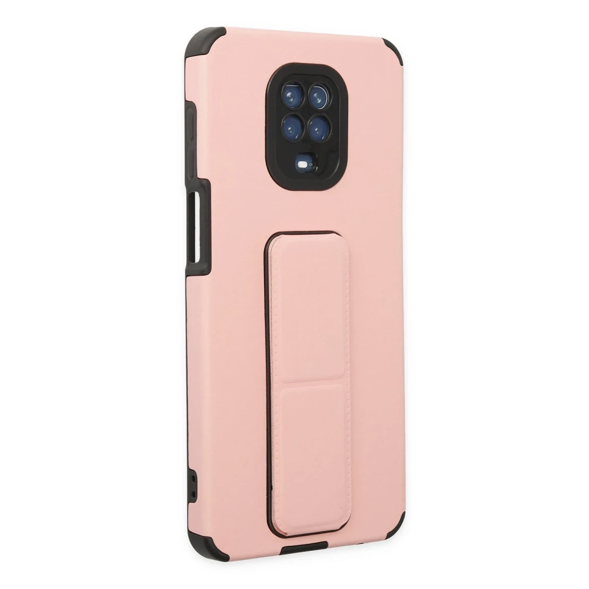 Newface Xiaomi Redmi Note 9 Pro Kılıf Mega Standlı Silikon - Pudra — görsel 6