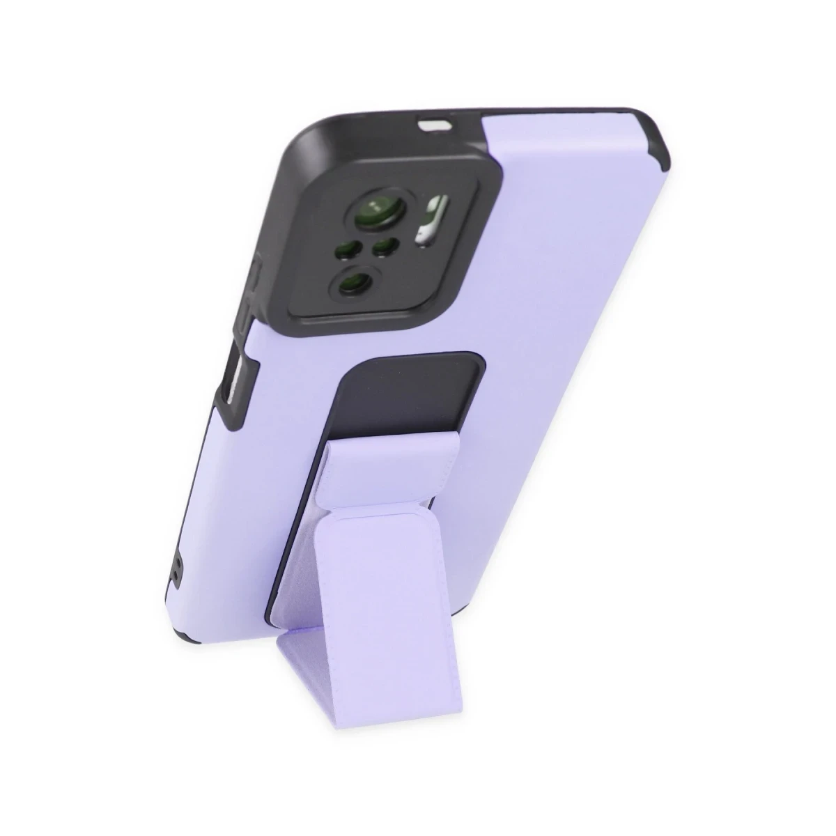 Newface Xiaomi Redmi Note 10 Kılıf Mega Standlı Silikon - Lila — görsel 7