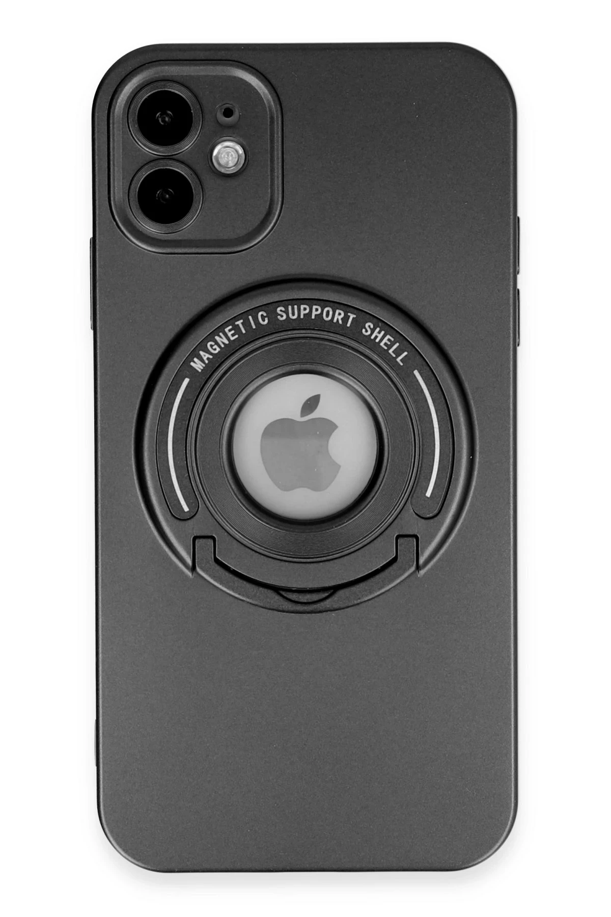 Newface Apple iPhone 12 Kılıf Lukka Magneticsafe Kapak - Siyah