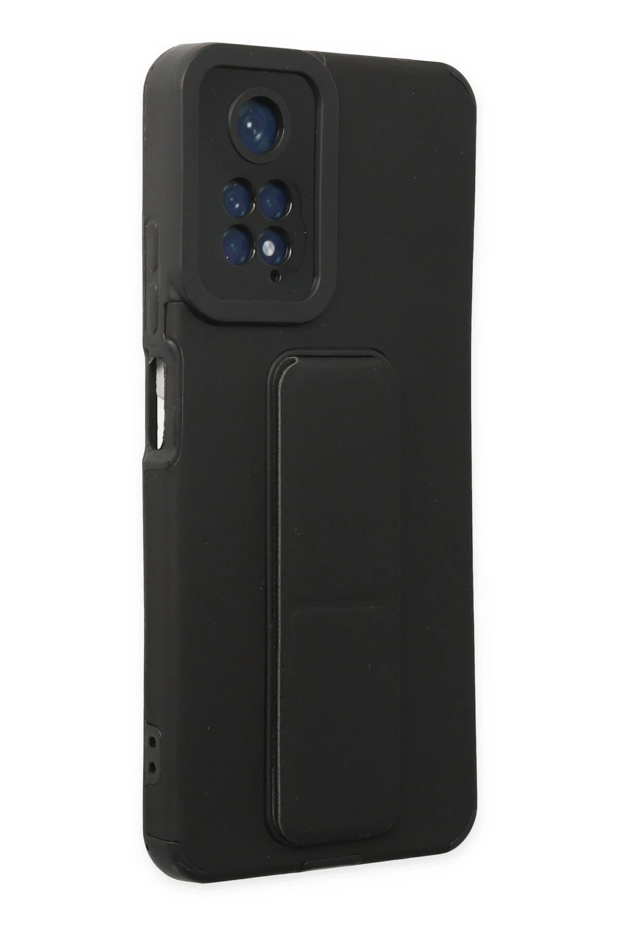 Newface Xiaomi Redmi Note 11 Kılıf Mega Standlı Silikon - Siyah — görsel 2