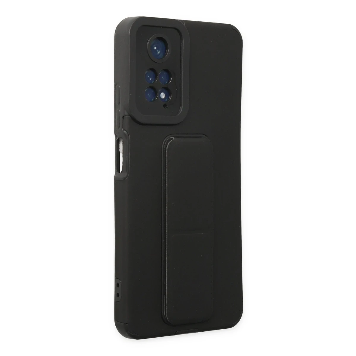 Newface Xiaomi Redmi Note 11 Kılıf Mega Standlı Silikon - Siyah — görsel 6