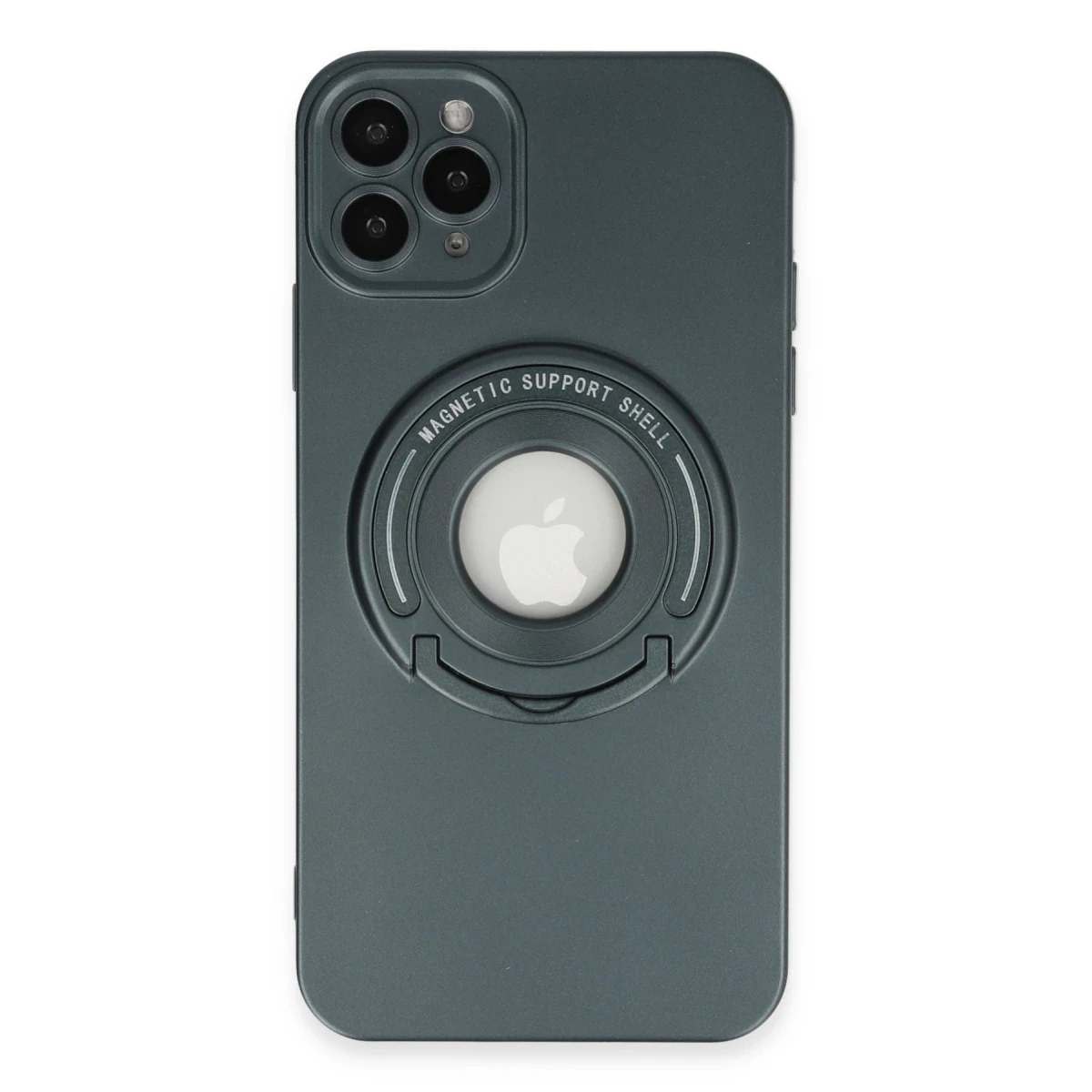 Newface Apple iPhone 12 Pro Kılıf Lukka Magneticsafe Kapak - Koyu Yeşil