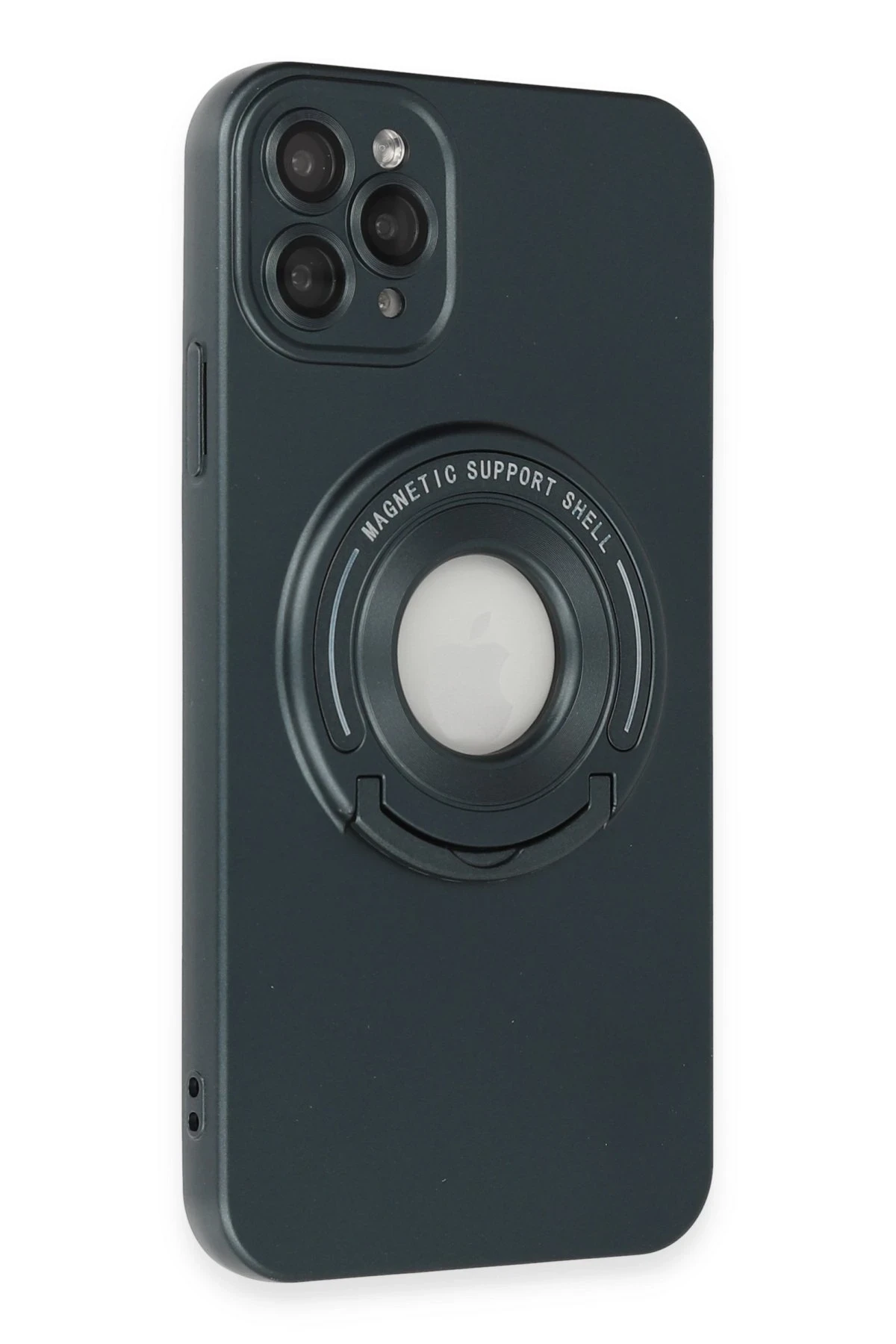 Newface iPhone 12 Pro Kılıf Lukka Magneticsafe Kapak - Koyu Yeşil