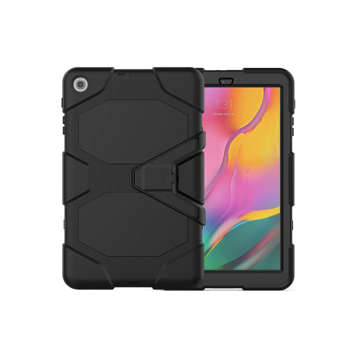 Newface Samsung Galaxy T510 Tab A 10.1 Kılıf Griffin Tablet Kapak - Siyah — görsel 7