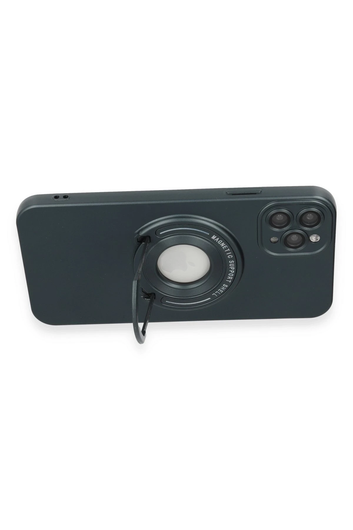 Newface iPhone 12 Pro Kılıf Lukka Magneticsafe Kapak - Koyu Yeşil