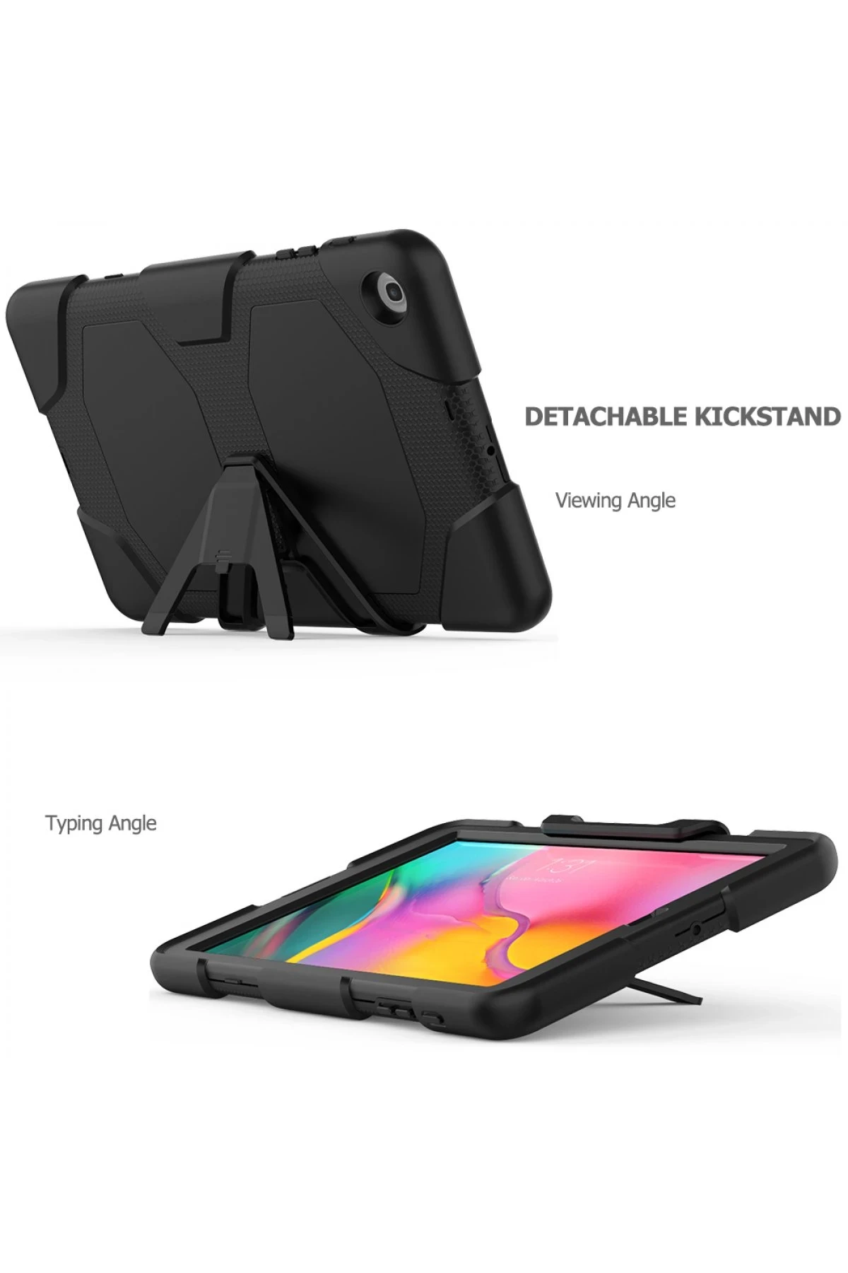 Newface Samsung Galaxy T510 Tab A 10.1 Kılıf Griffin Tablet Kapak - Siyah — görsel 6