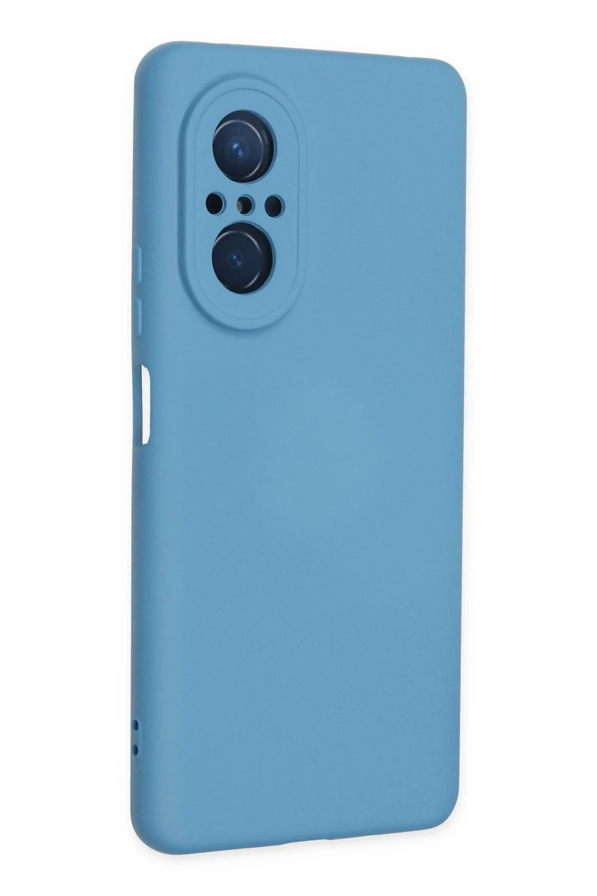 Newface Huawei Nova 9 SE Kılıf Nano içi Kadife Silikon - Mavi